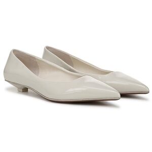NIB Franco Sarto Prella mini kitten heel, 9, white (off white patent)